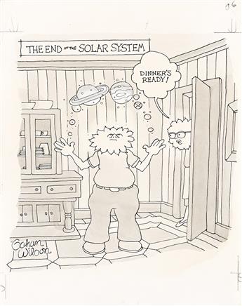 (NEW YORKER) GAHAN WILSON (1930-2019) The End of the Solar System.